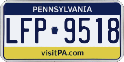 PA license plate LFP9518