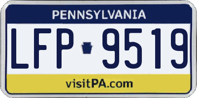 PA license plate LFP9519