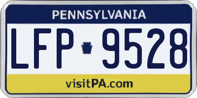 PA license plate LFP9528