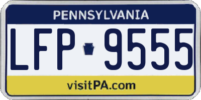 PA license plate LFP9555