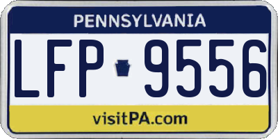 PA license plate LFP9556