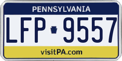 PA license plate LFP9557