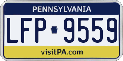 PA license plate LFP9559