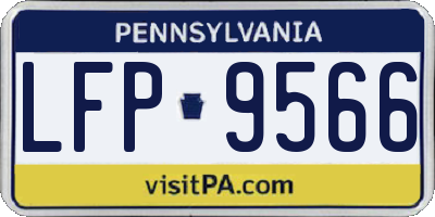 PA license plate LFP9566