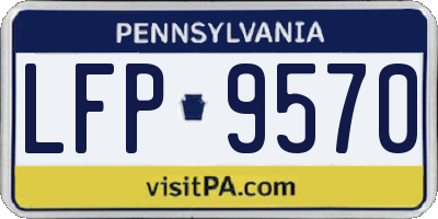 PA license plate LFP9570