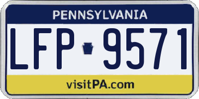 PA license plate LFP9571