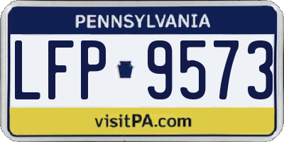 PA license plate LFP9573