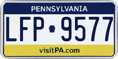 PA license plate LFP9577