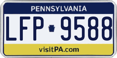 PA license plate LFP9588
