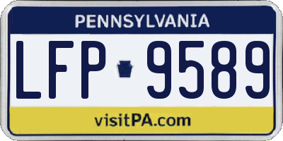 PA license plate LFP9589