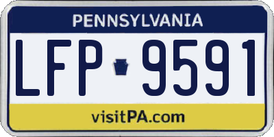 PA license plate LFP9591
