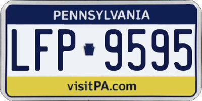 PA license plate LFP9595