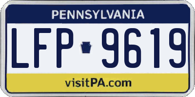 PA license plate LFP9619