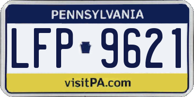 PA license plate LFP9621