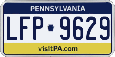 PA license plate LFP9629