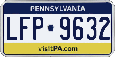 PA license plate LFP9632