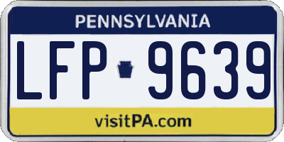 PA license plate LFP9639