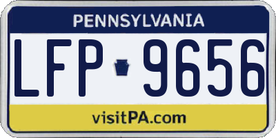 PA license plate LFP9656