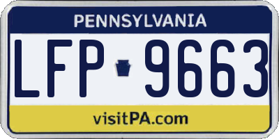 PA license plate LFP9663