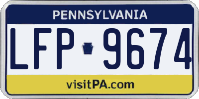 PA license plate LFP9674