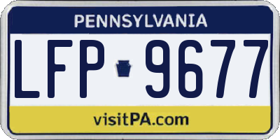PA license plate LFP9677