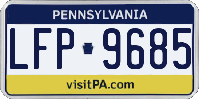 PA license plate LFP9685