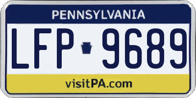 PA license plate LFP9689