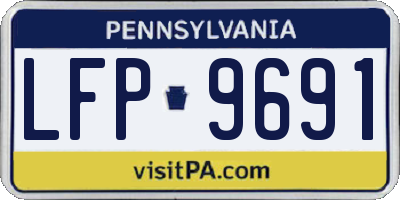 PA license plate LFP9691