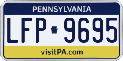 PA license plate LFP9695
