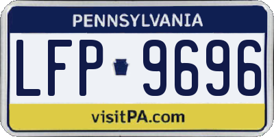PA license plate LFP9696
