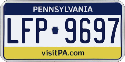 PA license plate LFP9697