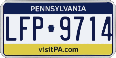 PA license plate LFP9714