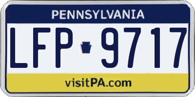 PA license plate LFP9717