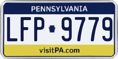 PA license plate LFP9779