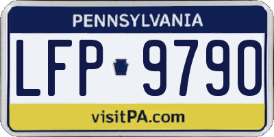PA license plate LFP9790