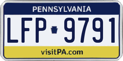 PA license plate LFP9791