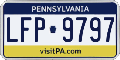 PA license plate LFP9797