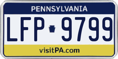 PA license plate LFP9799