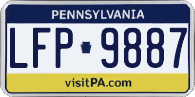 PA license plate LFP9887