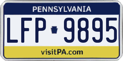 PA license plate LFP9895