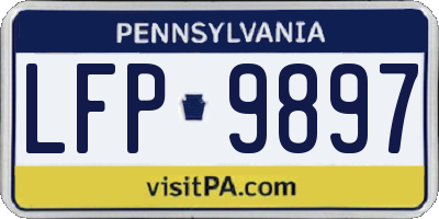 PA license plate LFP9897