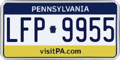 PA license plate LFP9955
