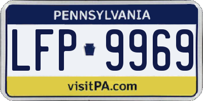 PA license plate LFP9969