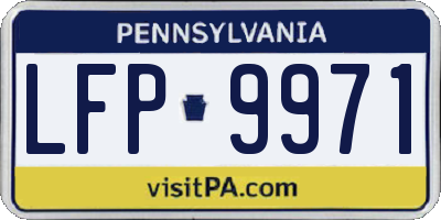 PA license plate LFP9971
