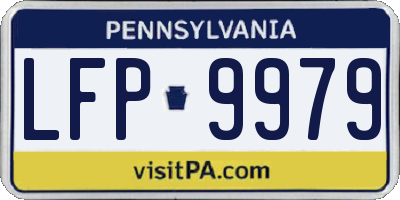 PA license plate LFP9979