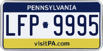 PA license plate LFP9995