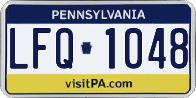 PA license plate LFQ1048