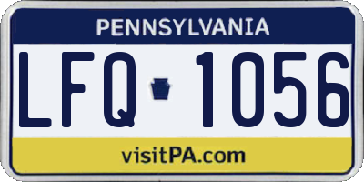 PA license plate LFQ1056