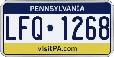 PA license plate LFQ1268
