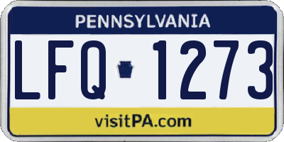 PA license plate LFQ1273